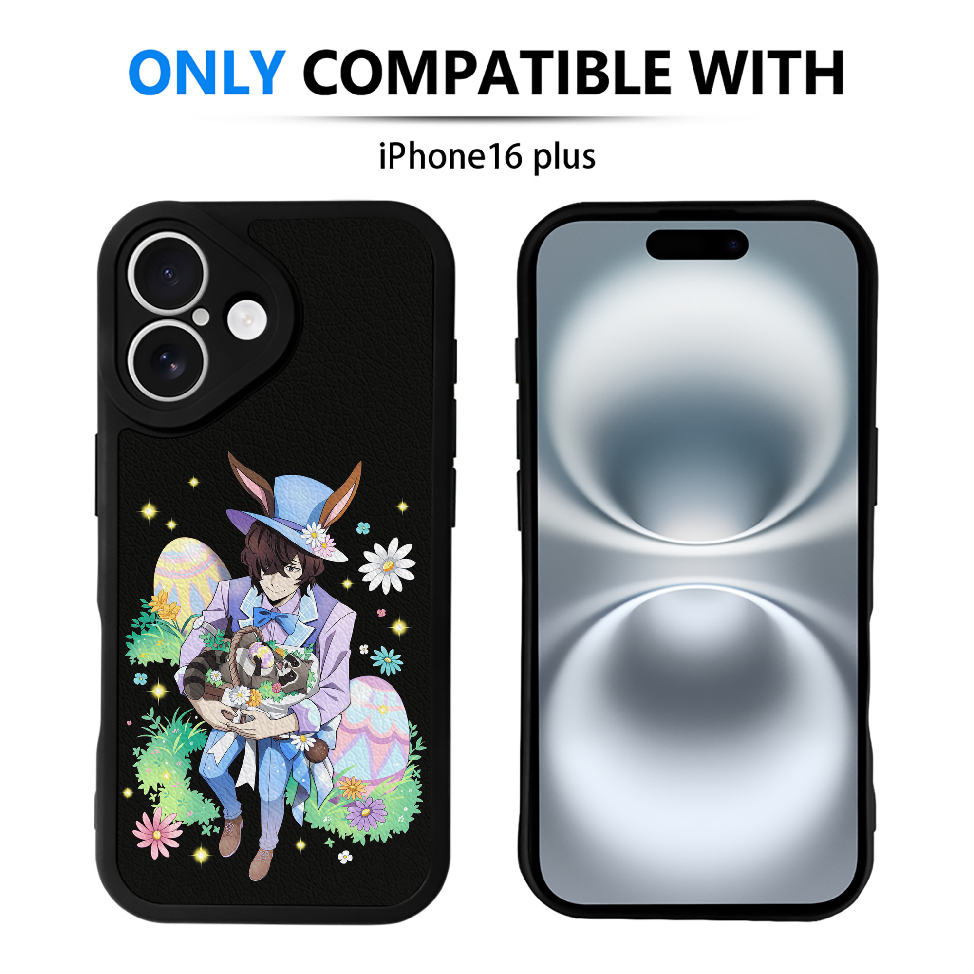 （画像用） 文豪ストレイドッグス Bungo Stray Dogs 【iPhone 16シリーズ対応】シリコンスマホケース（レザー調） 材質：シリコン